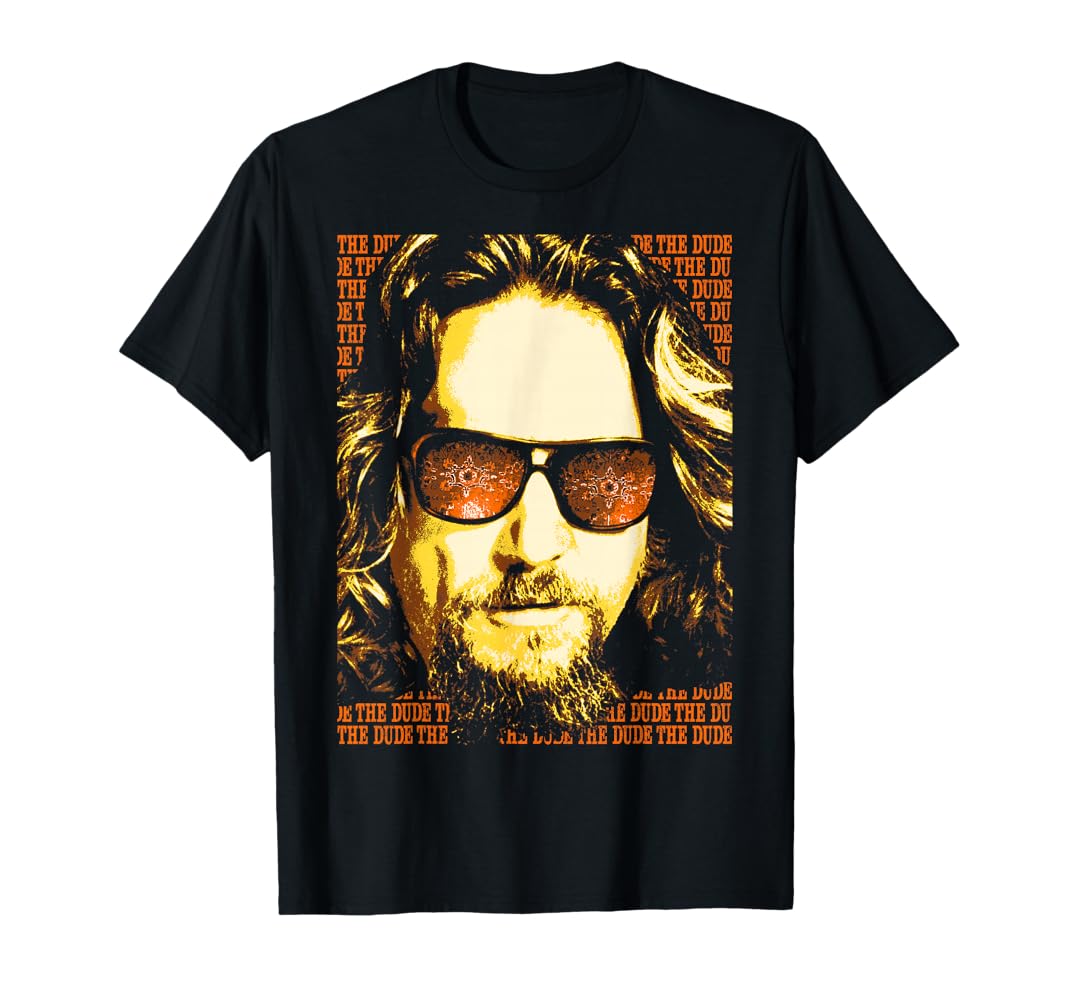 Amazon.com: Big Lebowski The Dude Portrait Graphic T-Shirt T